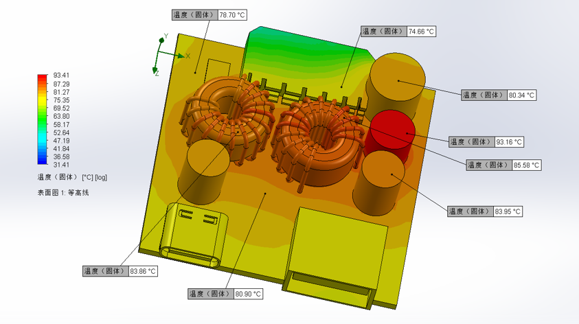 充电器热仿真 充电器热仿真